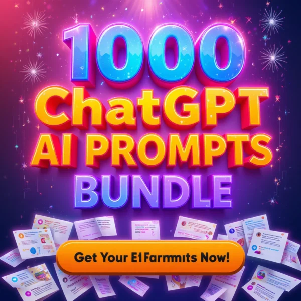 1000 ChatGPT AI Prompts Bundle | AI Writing Prompts for Content, Marketing, Social Media, and Creative Ideas